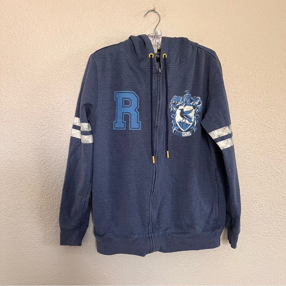 Harry Potter Ravenclaw Navy Blue Zip-Up Hoodie size small